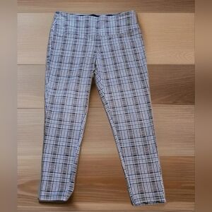 Natural Reflections Plaid Multi-Colored High-Rise Pull On Pants Stretch Size XL